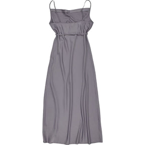 Motel Grey Palasha Midaxi Satin Dress