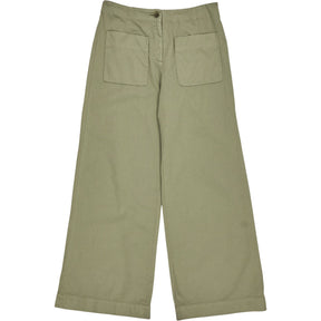 Masscob Olive Linen Wide Leg Trousers