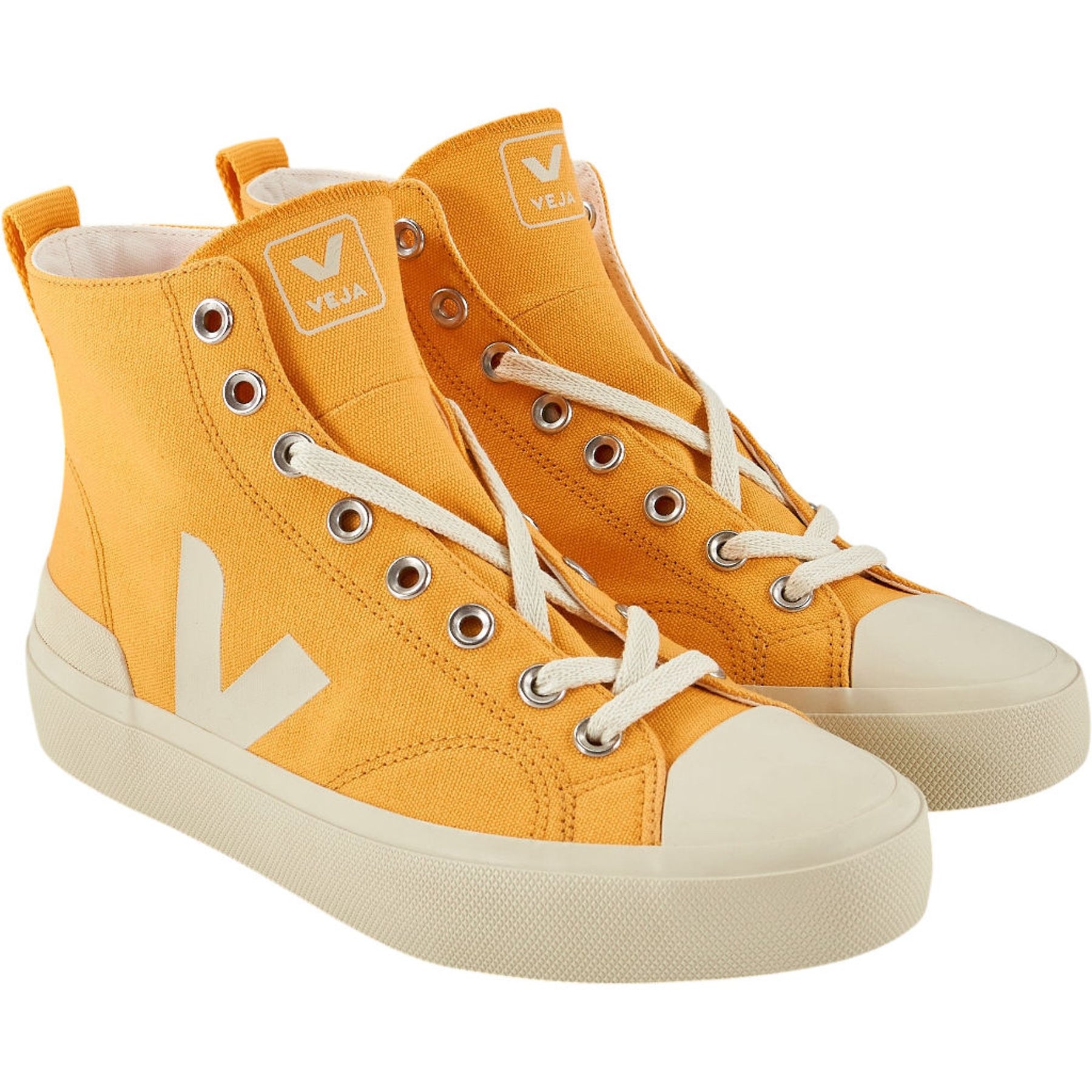 Veja Orange Wata II Canvas Trainers