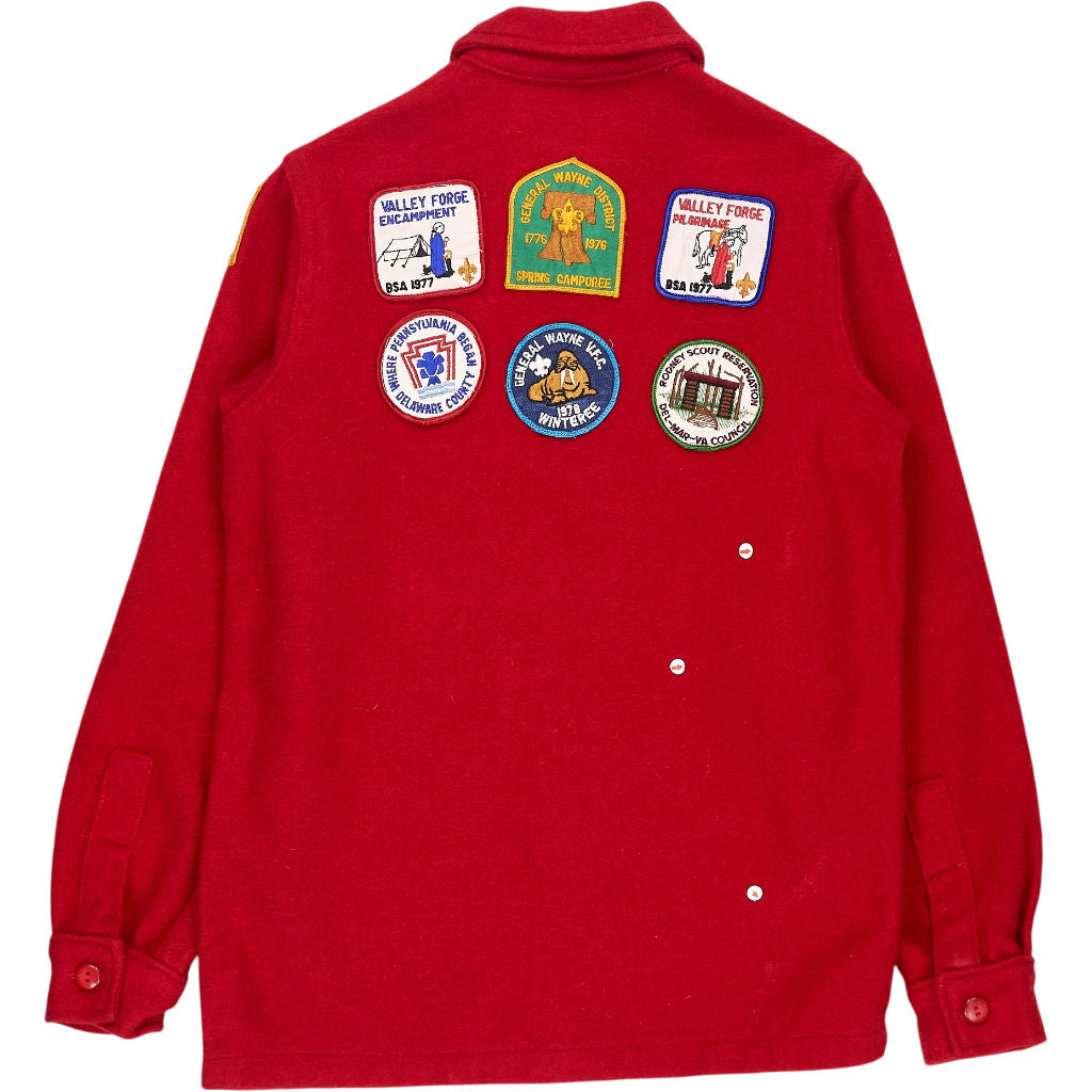 Vintage Boy Scouts of America Red Wool Jacket 1970s