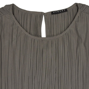 Sisley Grey Pleated Blouse