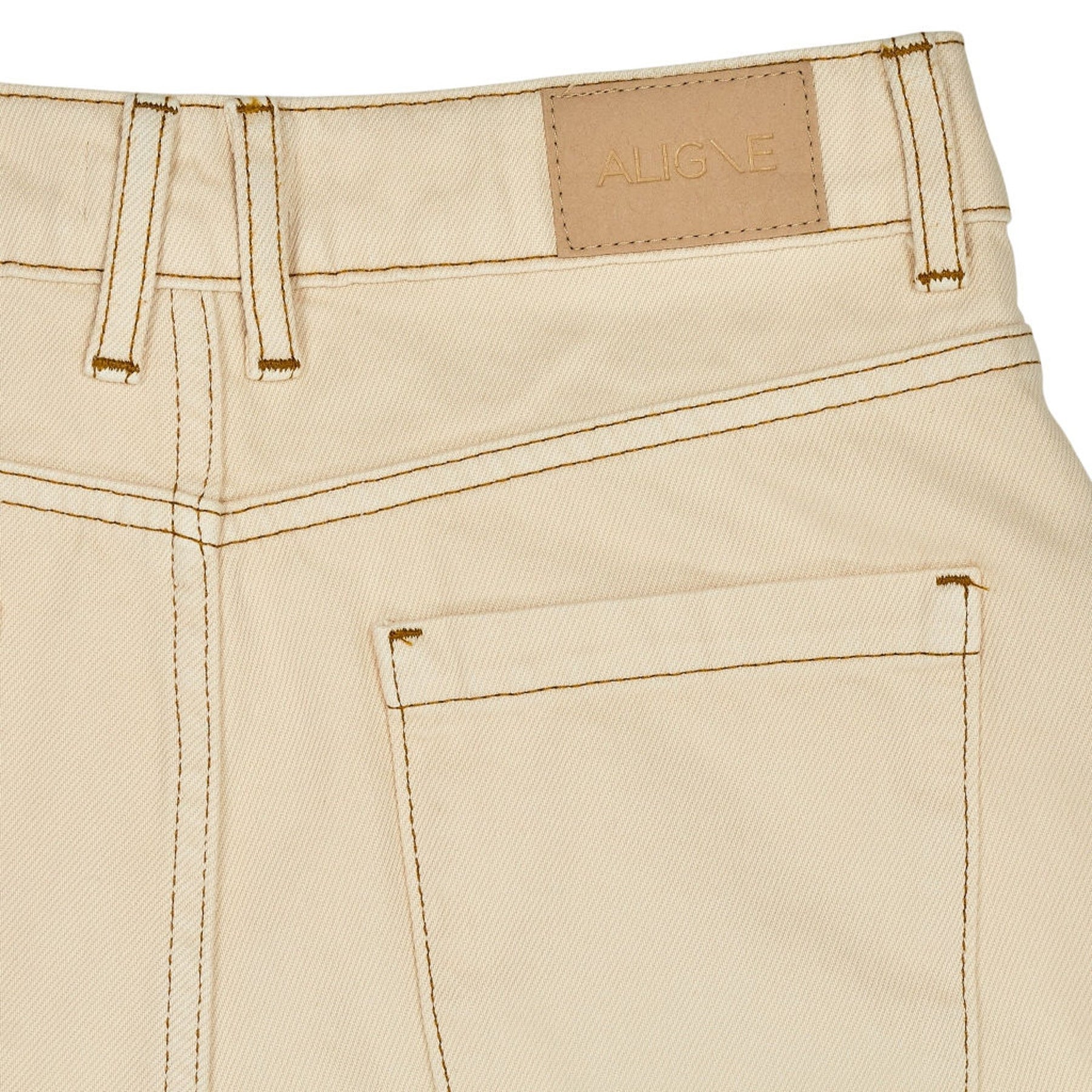 Aligne Ecru Marsh Wide Leg Jeans