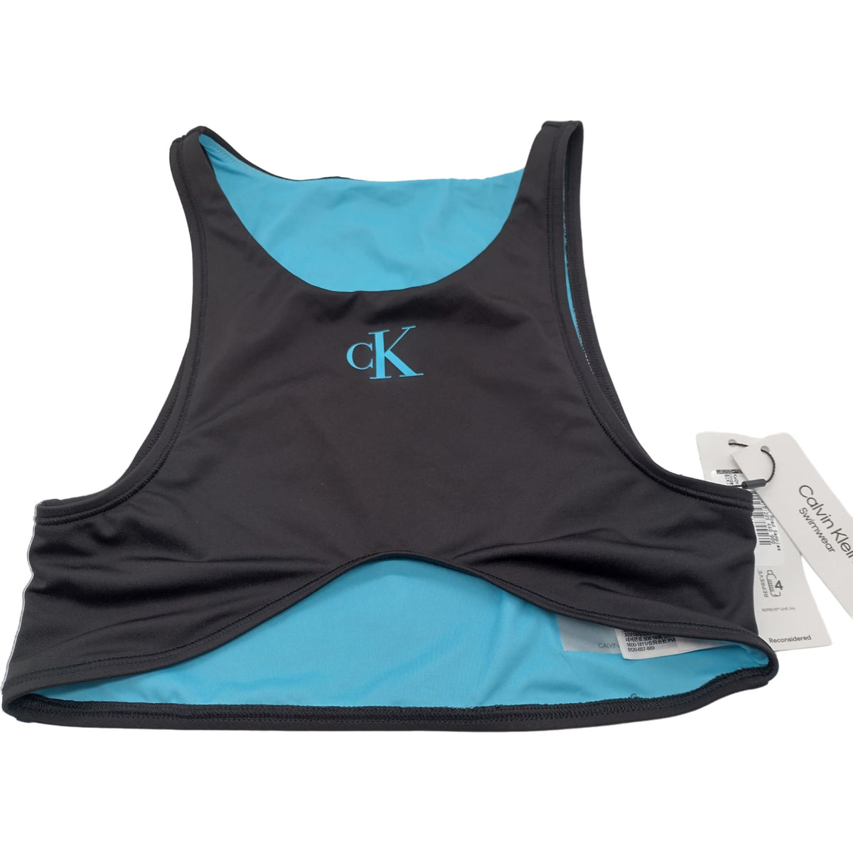 Calvin Klein Black Swimwear Crop Top