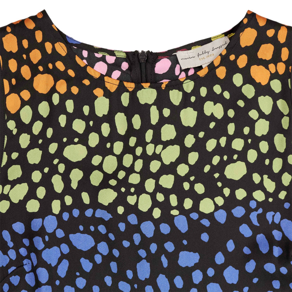 Never Fully Dressed Multicolour Tiered Spotted Dress