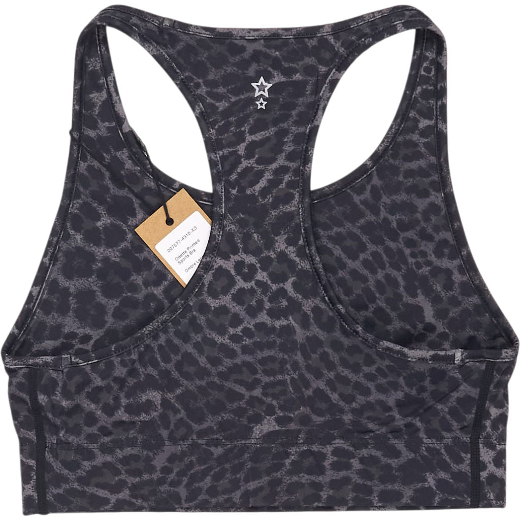 Hush Ombre Leopard Grey Sports Bra