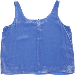 NRBY Blue Silk-Blend Tank Top