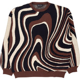 Motel Brown Cream Mably Jumper
