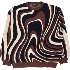 Motel Brown Cream Mably Jumper