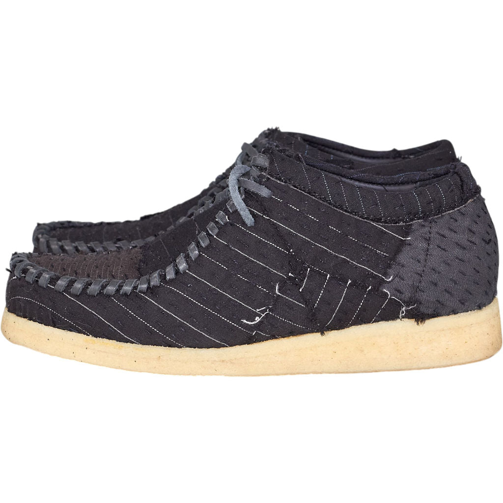 By Walid Black Stitch Detail Shoes