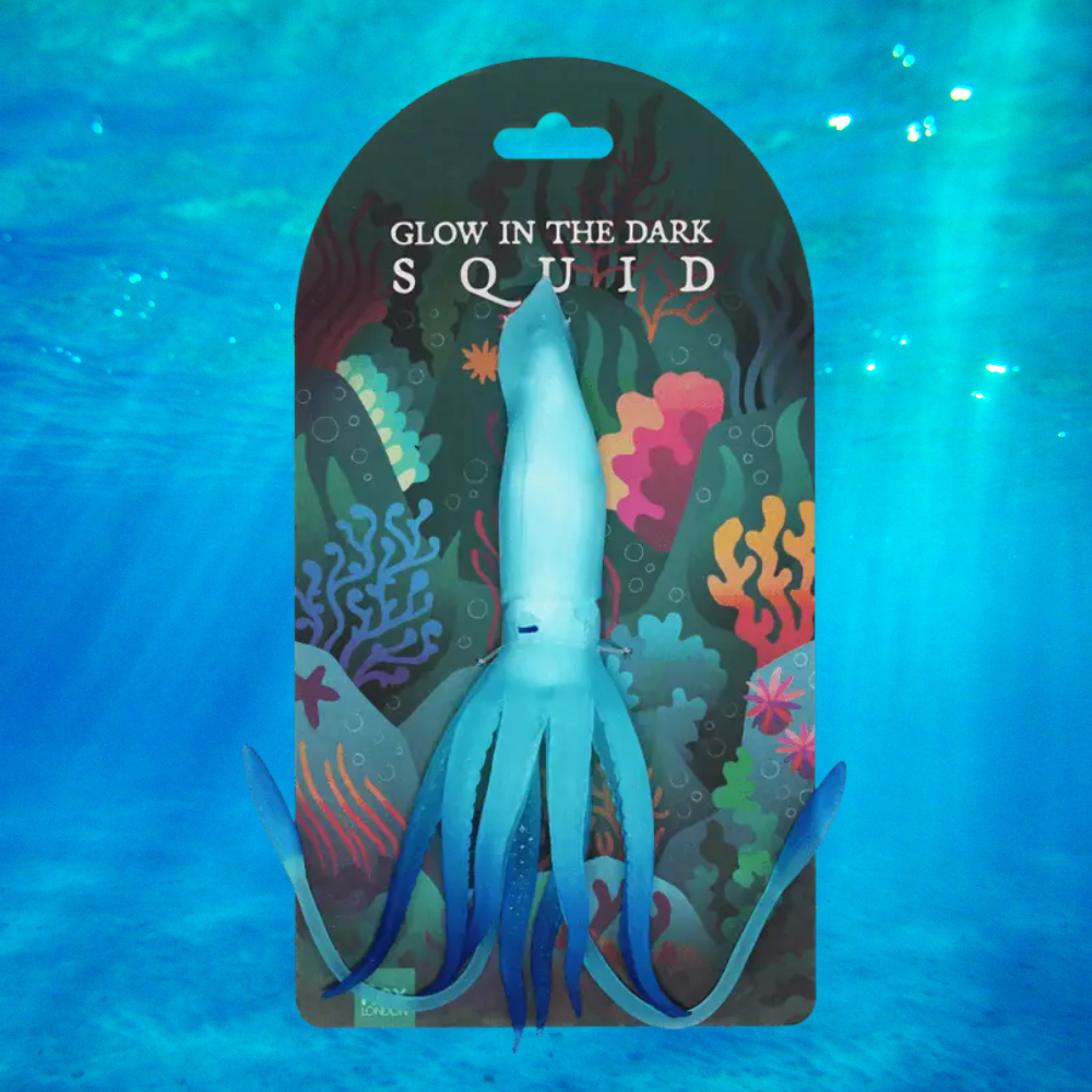 Glow in the dark squishy toy - Squid