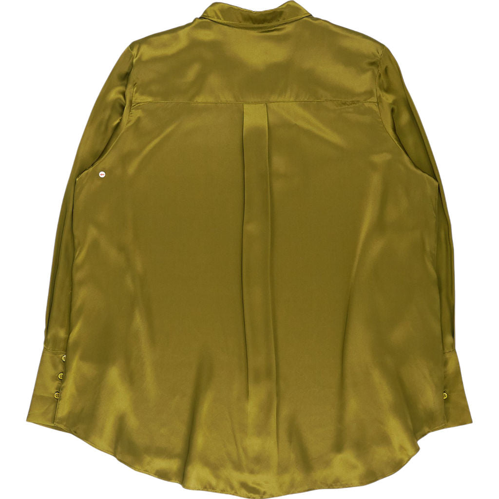 Novo Olive Silk Shirt