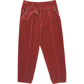 Mother of Peartl Brown Velvet Trousers