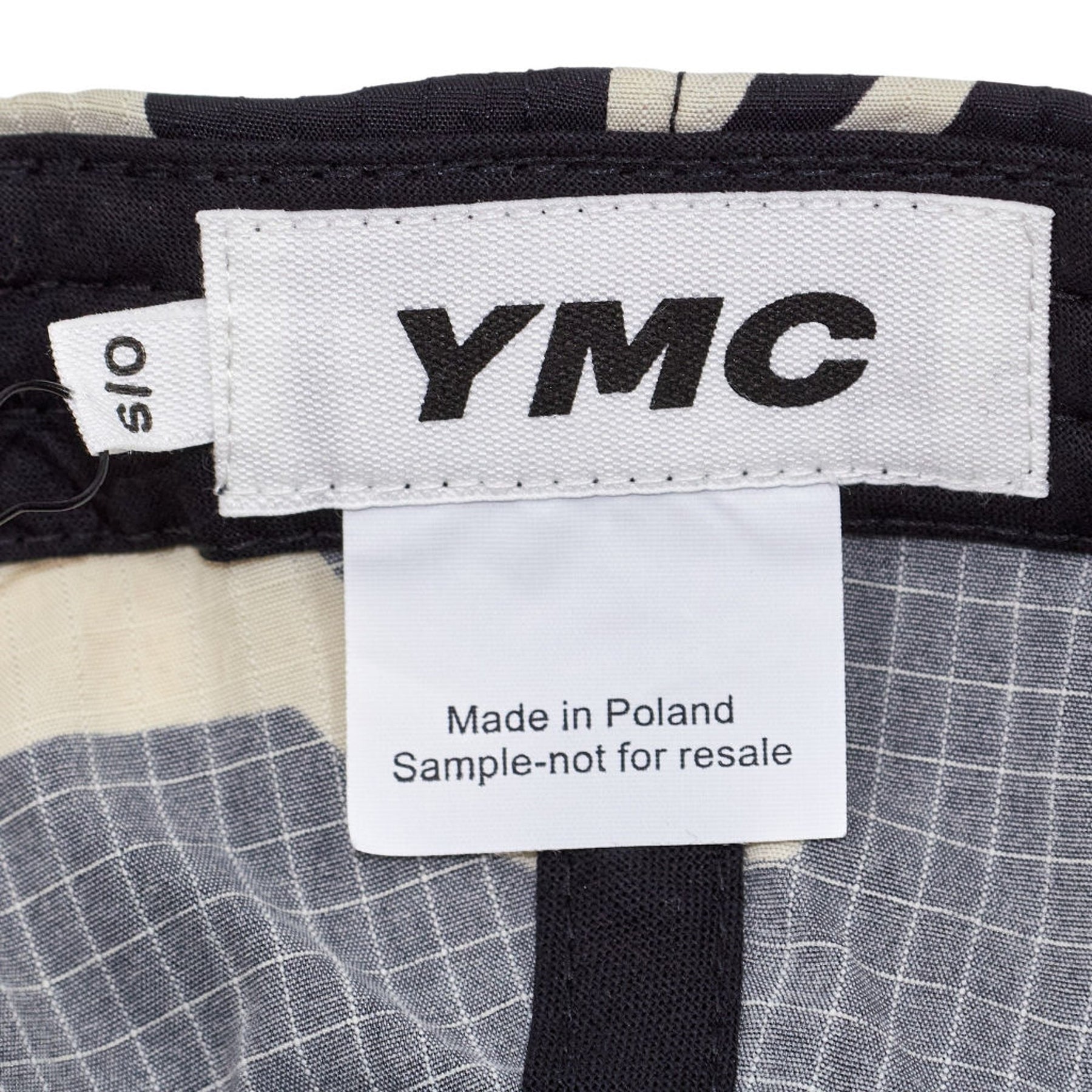 YMC Grey Black Patterned Cap