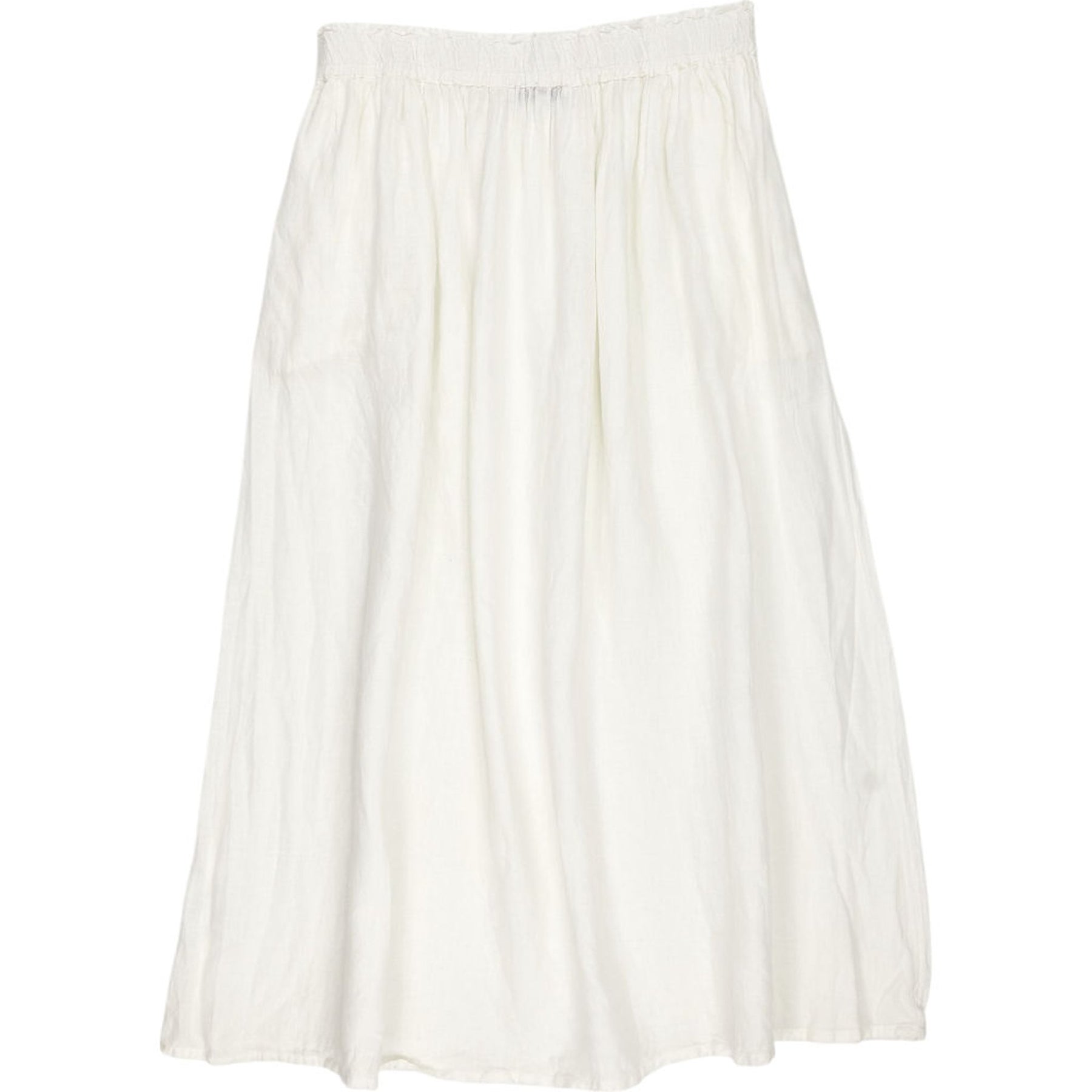 NRBY White Linen Maxi Skirt