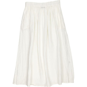 NRBY White Linen Maxi Skirt
