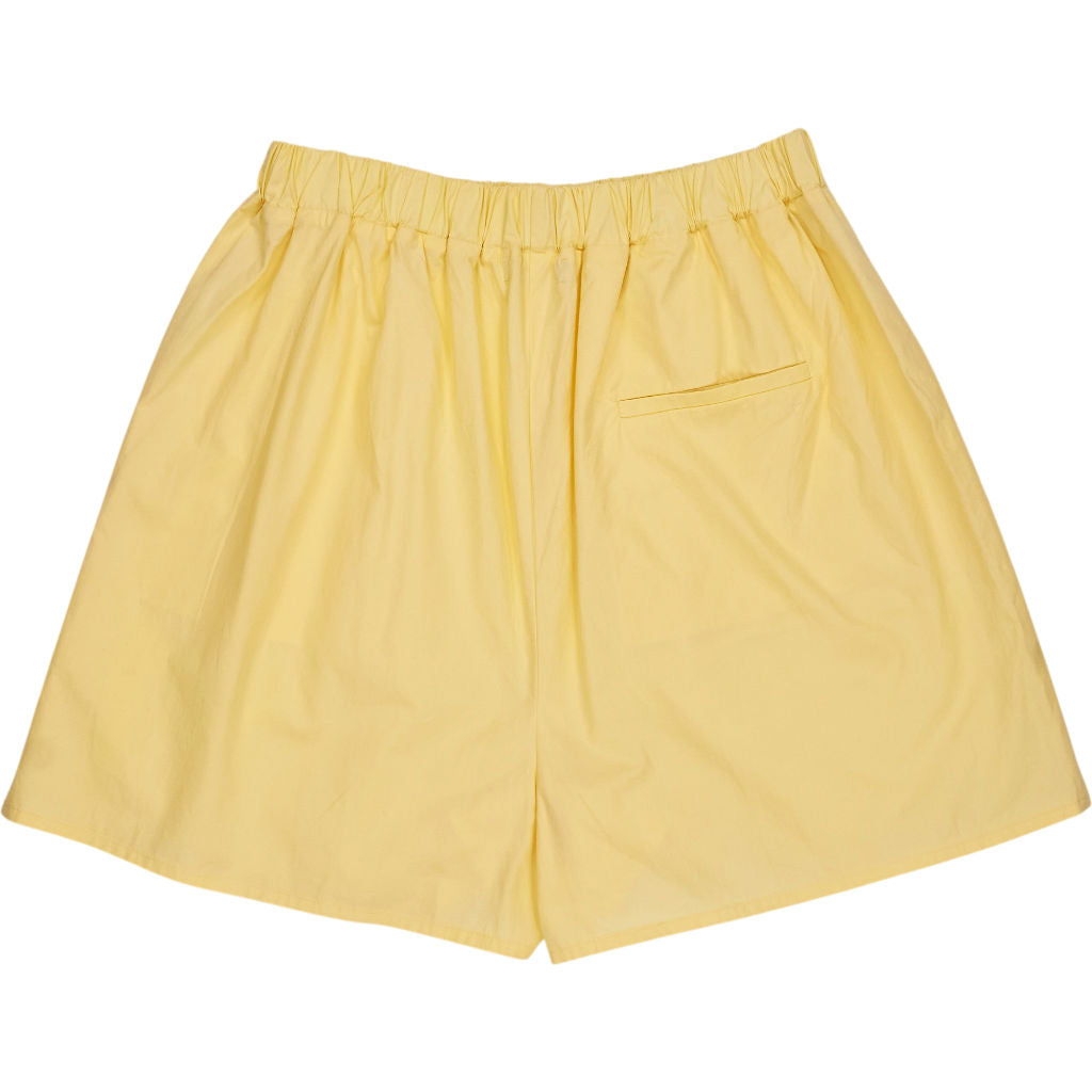 Aime Yellow Cotton Shorts