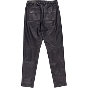 Hush Black Leather Joggers