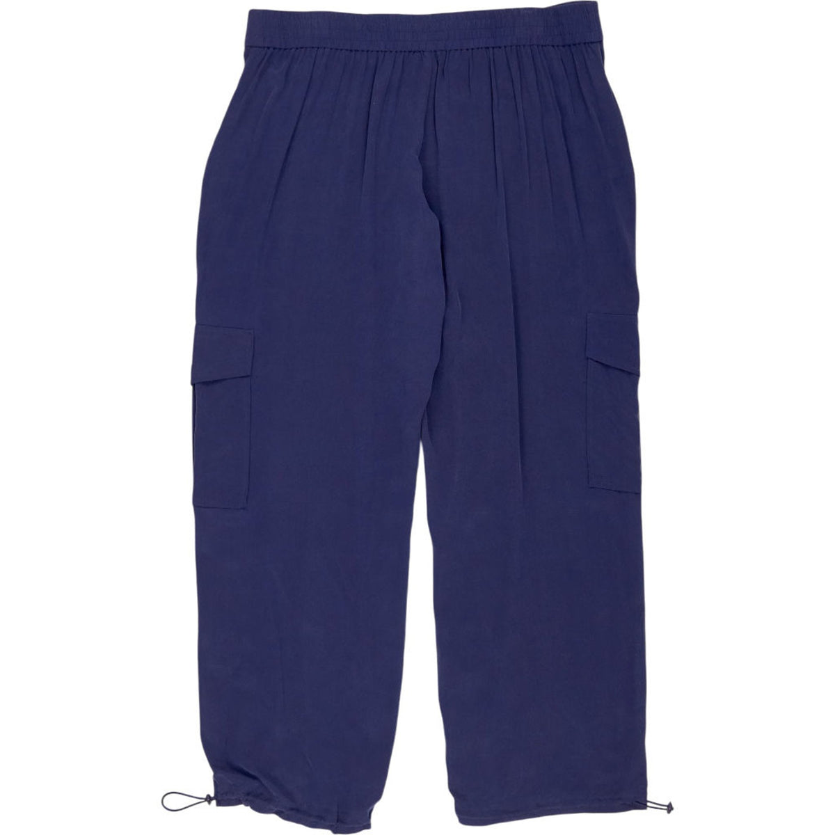 NRBY Blue Silk Cargo Trousers