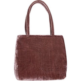 Hai Brown Velvet Handbag