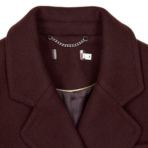 WYSE Burgundy Double Breasted Coat