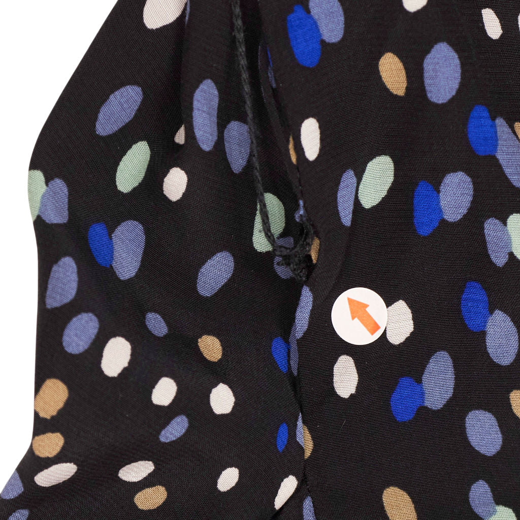 & Other Stories Black Blue Patterned Dress