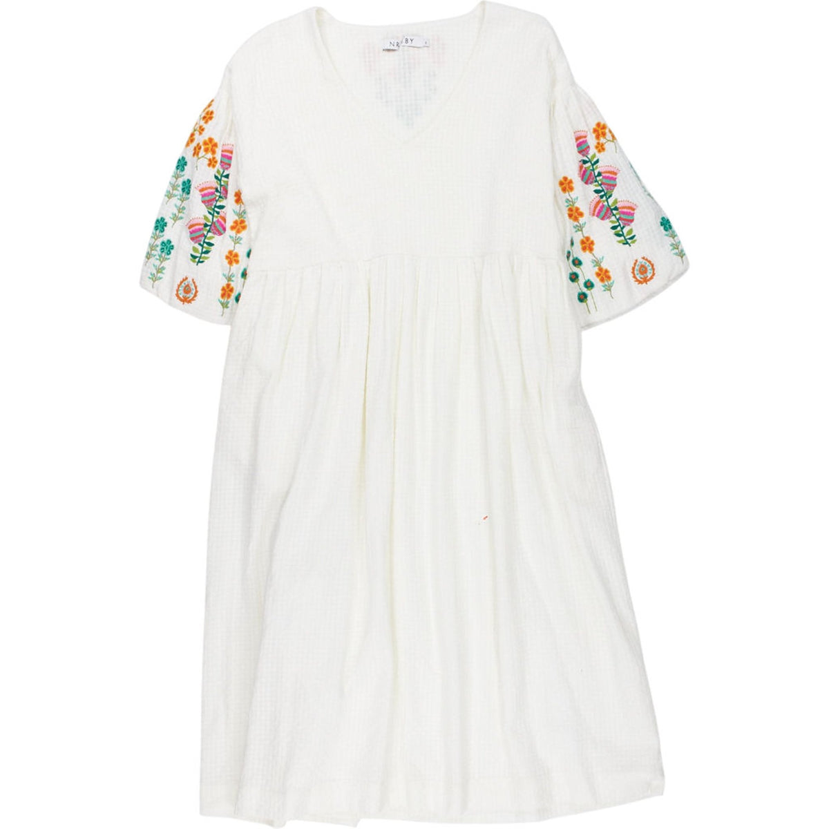 NRBY White Embroidered Dress