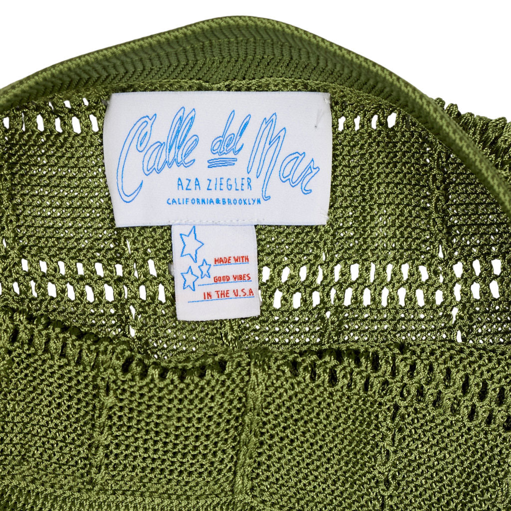 Calle Del Mar Green Knit Pants