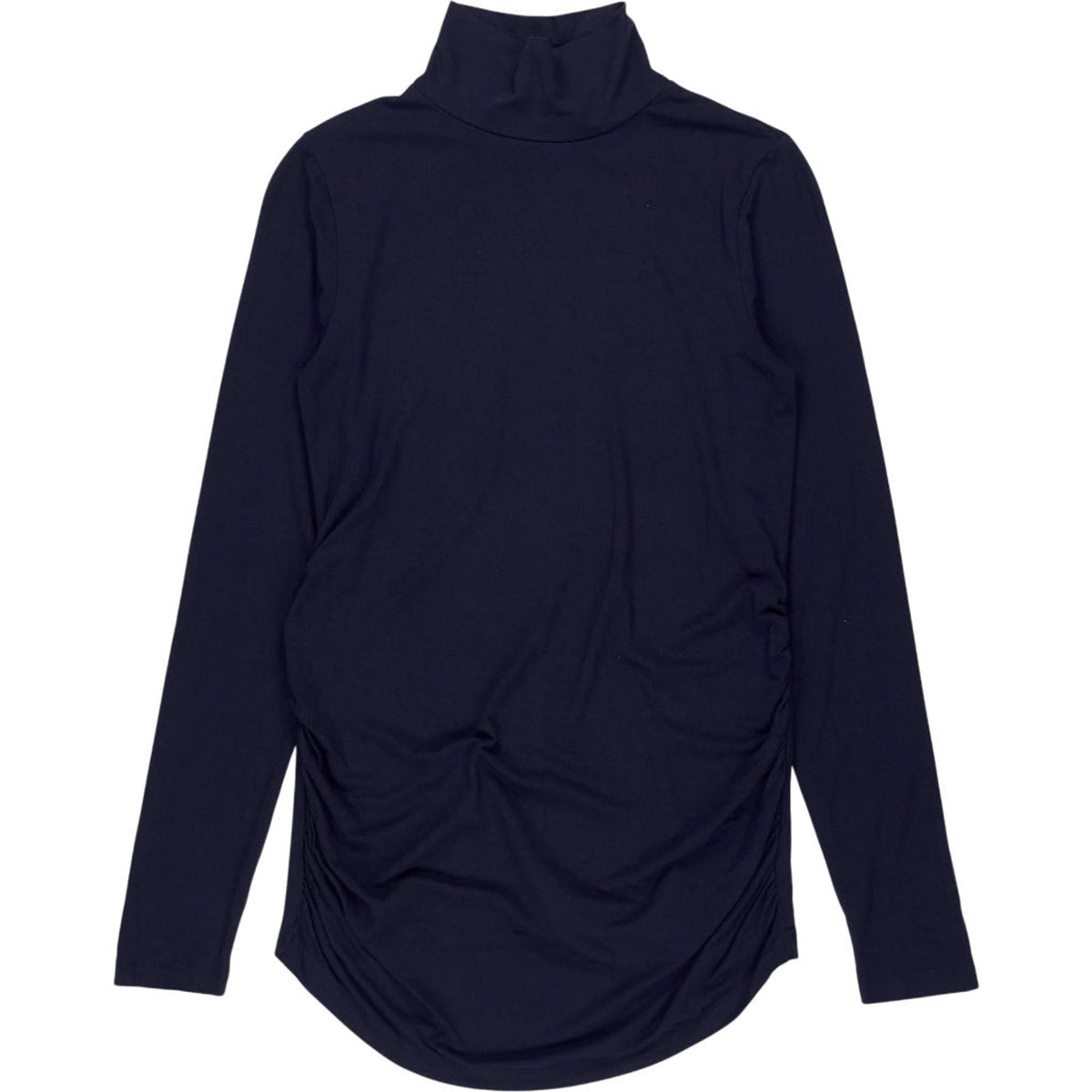 Isabella Oliver Navy Maternity Turtleneck Top