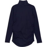 Isabella Oliver Navy Maternity Turtleneck Top
