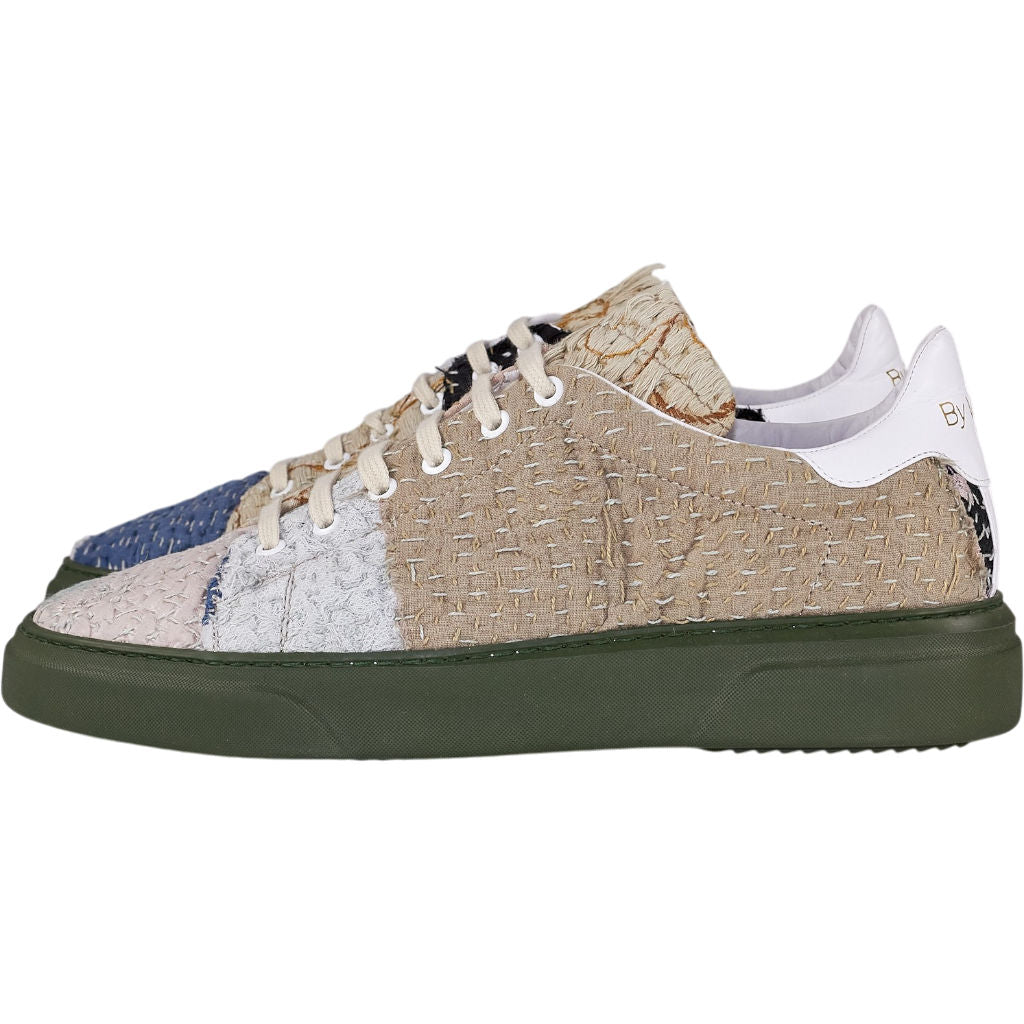 By Walid Multicolour Patchwork Trainers