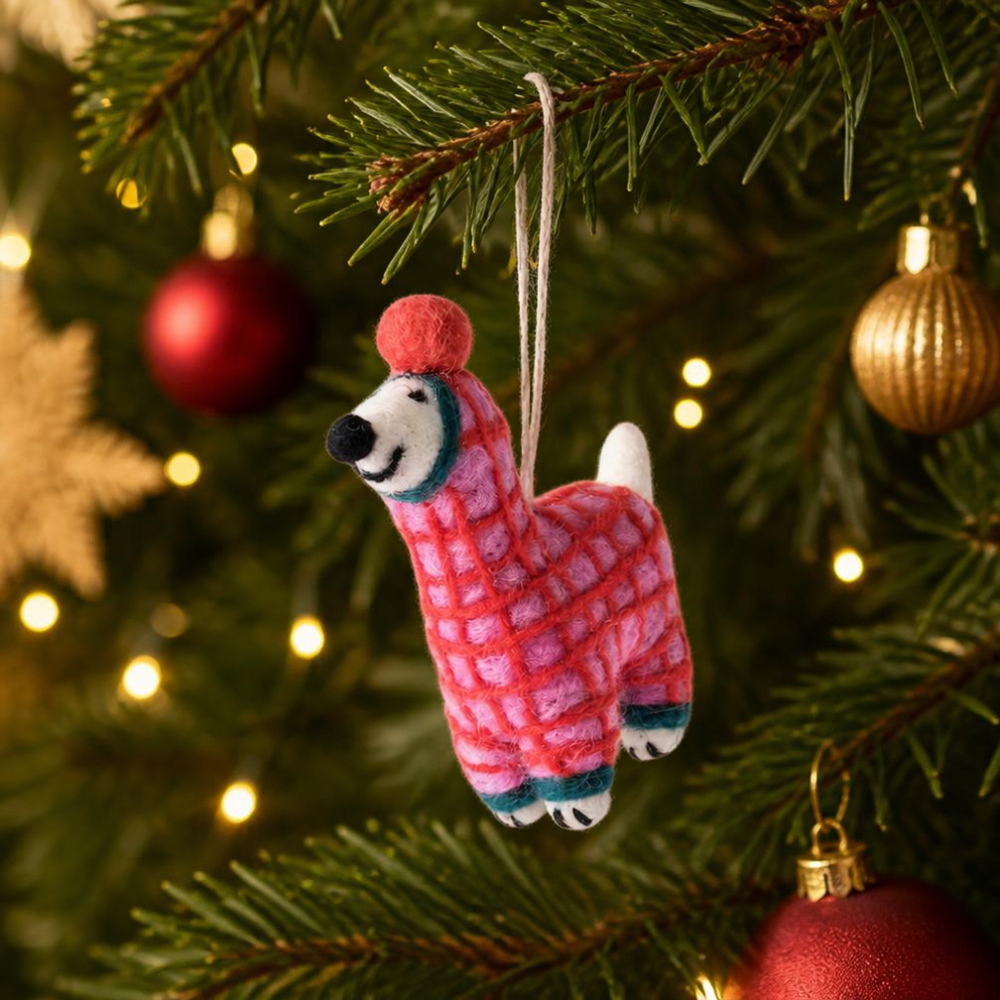 Paula dog in red onesie Decoration