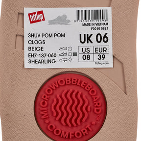 FitFlop Pink Shuv Pom Pom Clogs