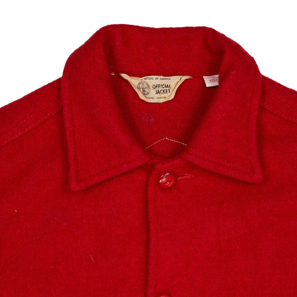 Vintage Boy Scouts of America Red Wool Jacket 1970s