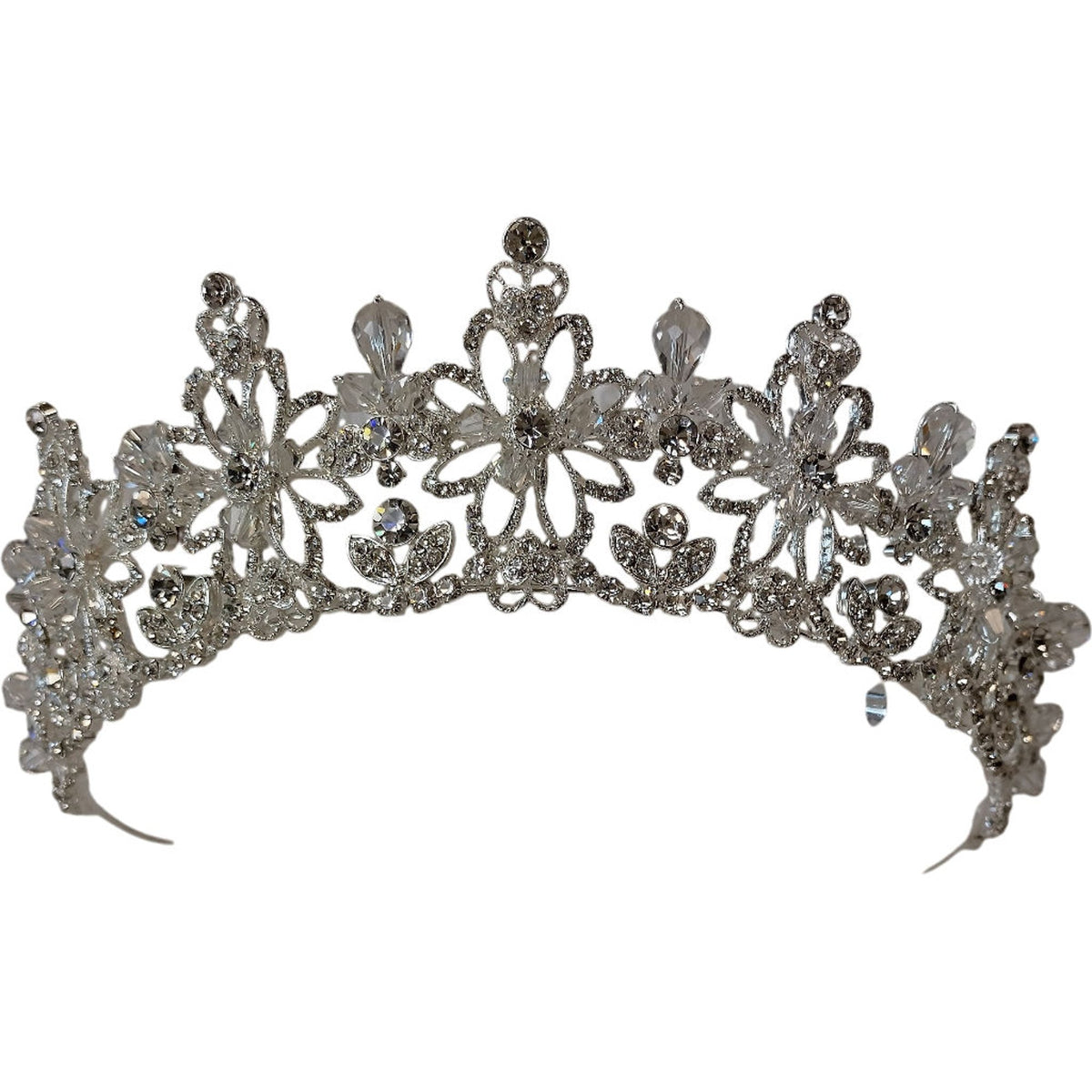 Silver Crystal Bridal Tiara