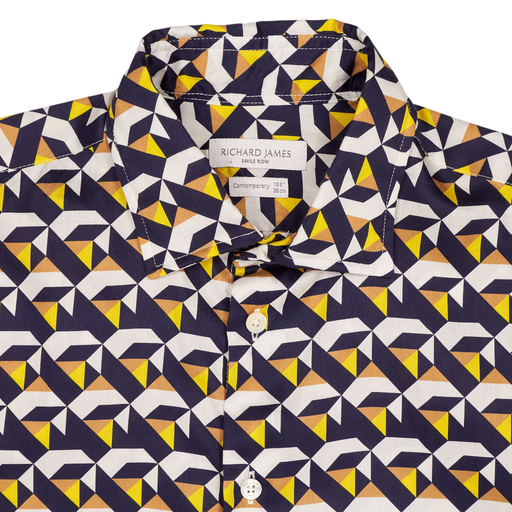 Richard James Multi Geometric Pattern Shirt