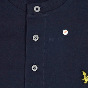 Lyle & Scott Navy Long Sleeve Henley Shirt
