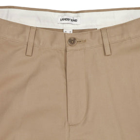 Lands' End Beige Cotton Chinos Trousers