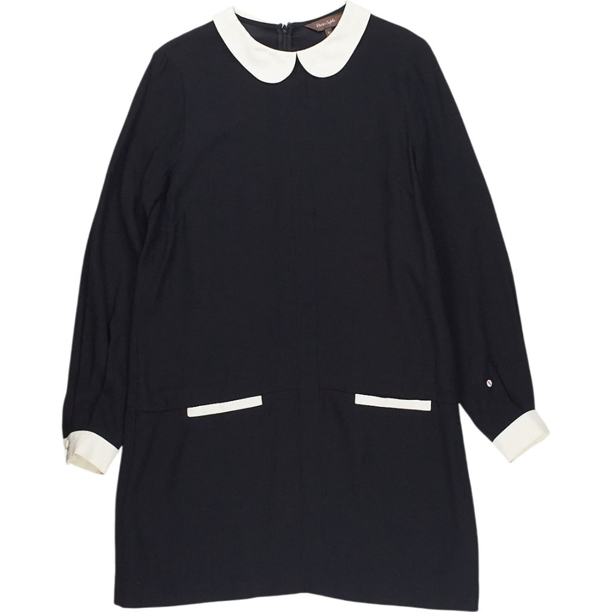 Phase Eight Black Dress with Collar UK 12