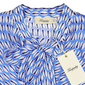 Alice Temperley London Blue Patterned Dress