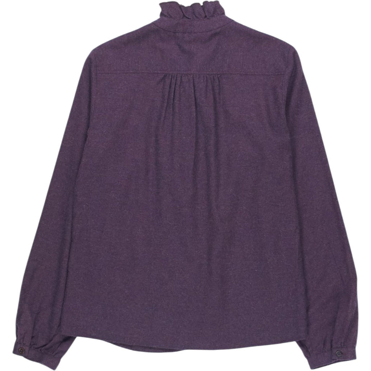 Beaufort & Blake Purple Ruffle Cotton Blouse