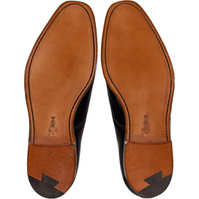 Crockett & Jones Black Leather Cap Toe Shoes