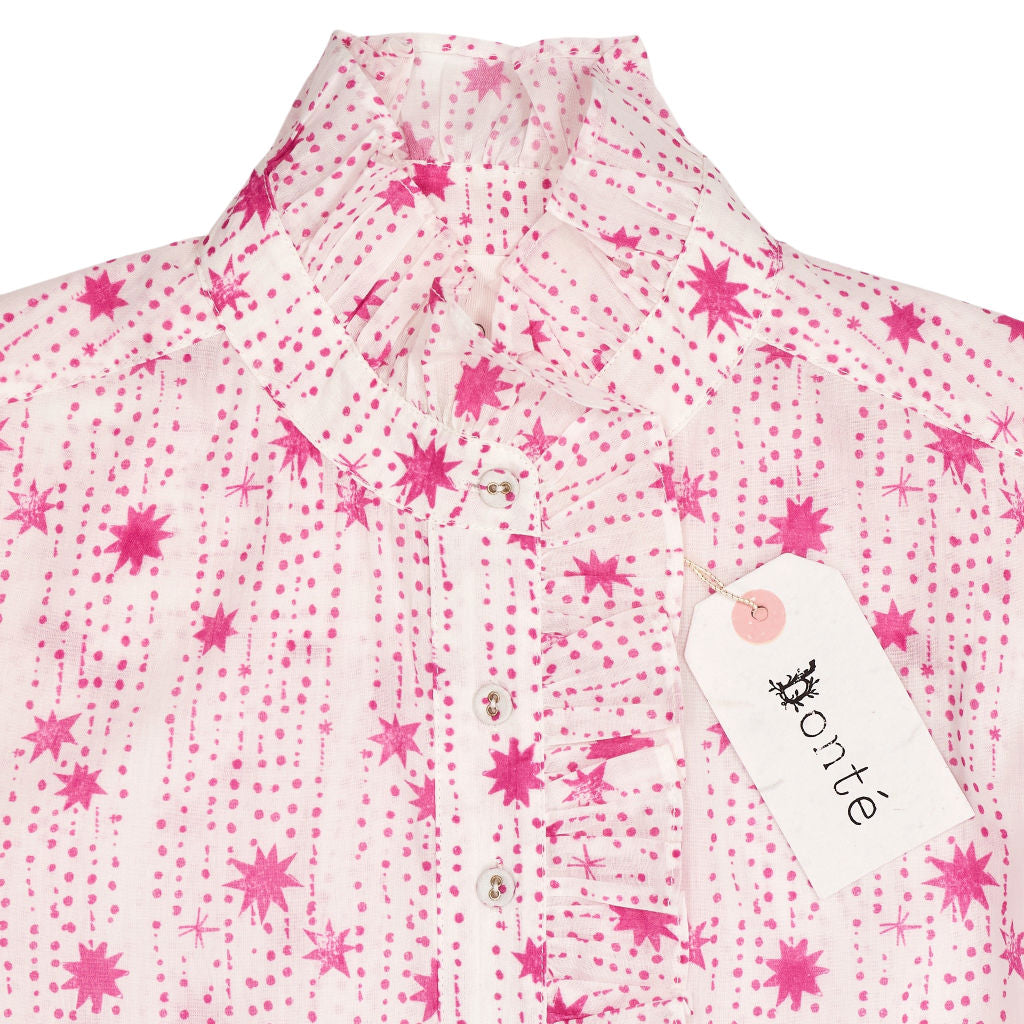Bonte Pink Aida Shirt