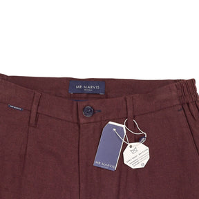 Mr Marvis Burgundy Trousers