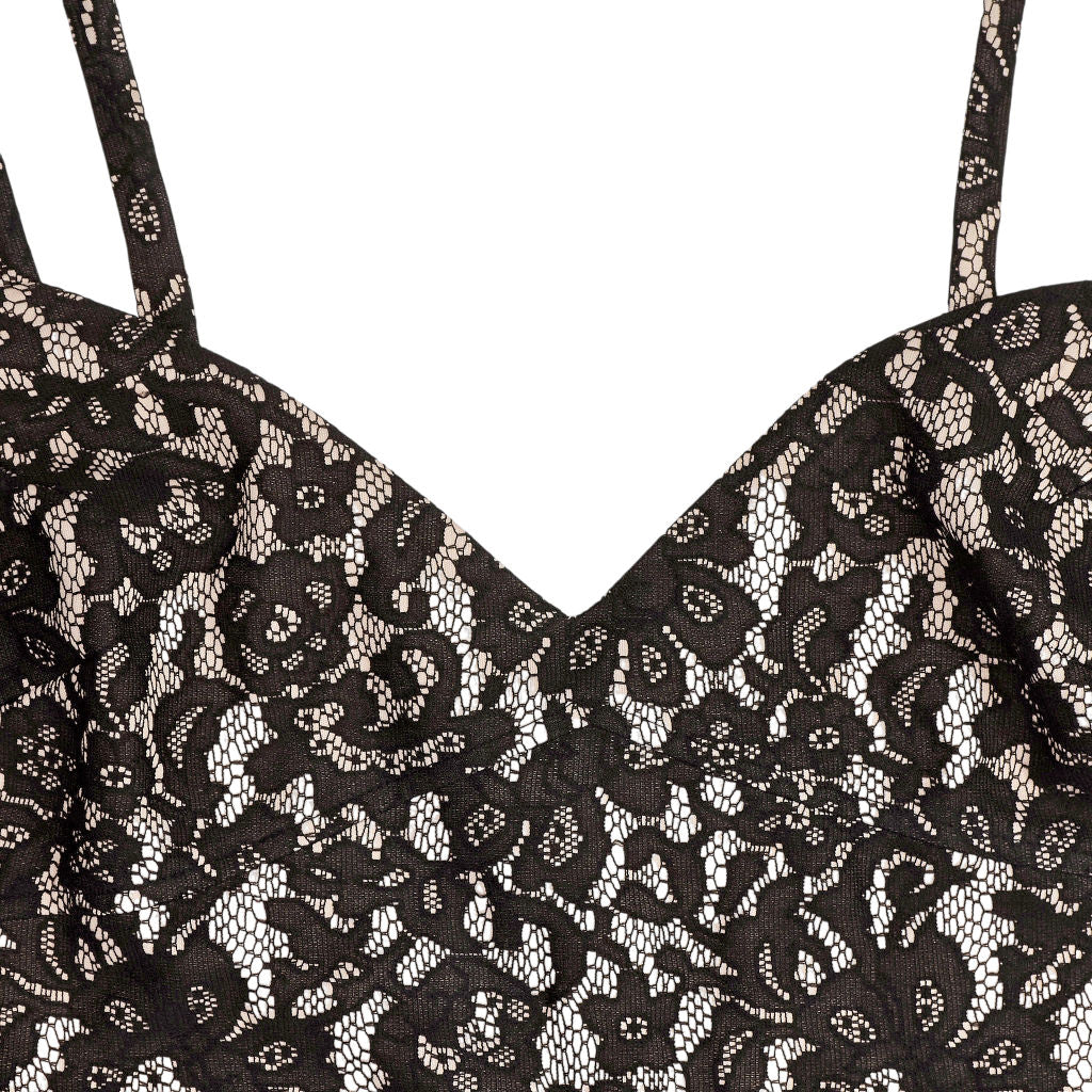 Coast Black Lace Full Skirted Dress
