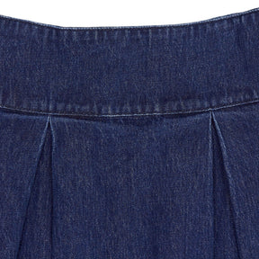 Seventy + Mochi Indigo Denim Midi Skirt