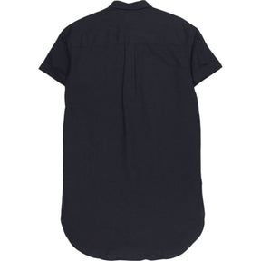 GAP Black Linen Blend Short Sleeve Shirt Dress
