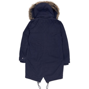 Hush Navy Faux Fur Trim Parka