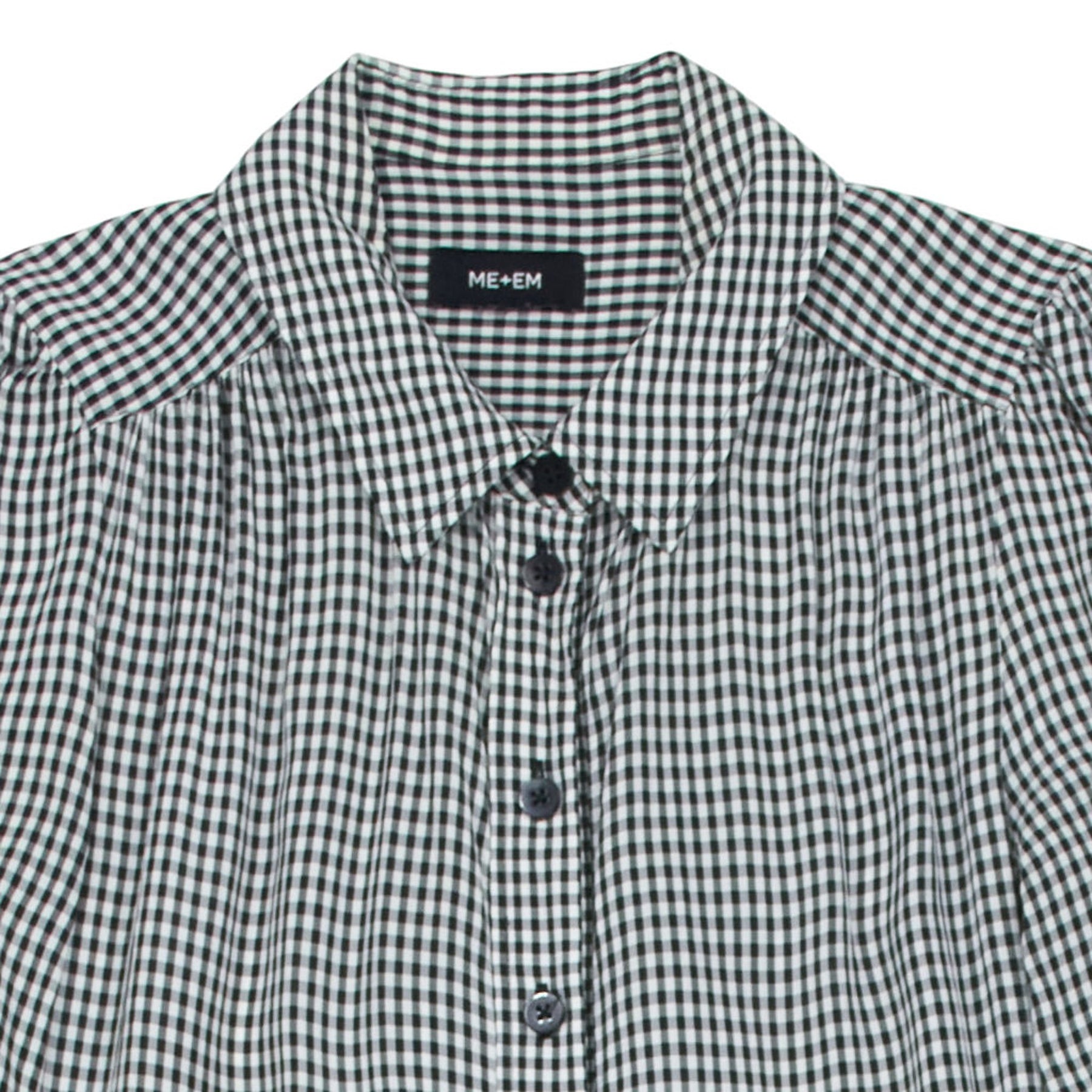 ME+EM Black Check Maxi Dress UK 8