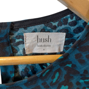 Hush Blue Leopard Print Mini Dress