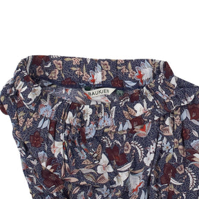 Baukjen Blue Floral Midi Skirt